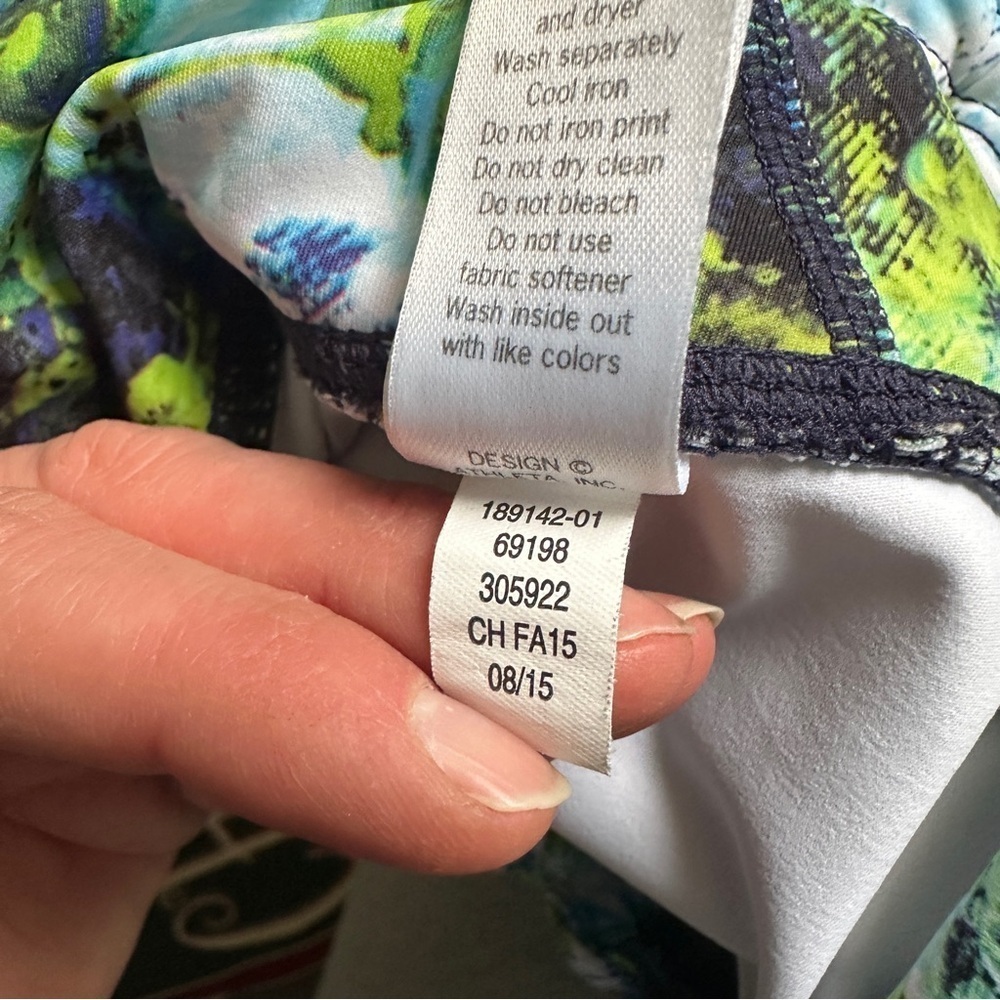 Athleta Hypersonic Sonar Tight Size Small- Caspian Blue Multi - Picture 10 of 10